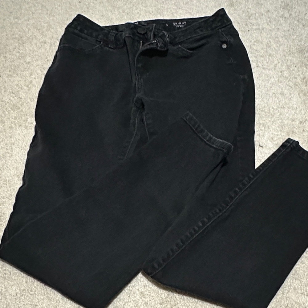 Simply Vera Vera Wang Charcoal Skinny Jeans